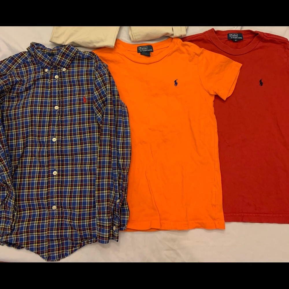 Lot of 3 Polo Ralph Lauren Shirts Size 6